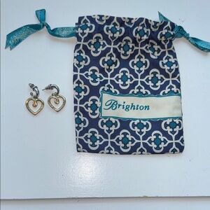 Brighton Two-Tone Heart Earrings